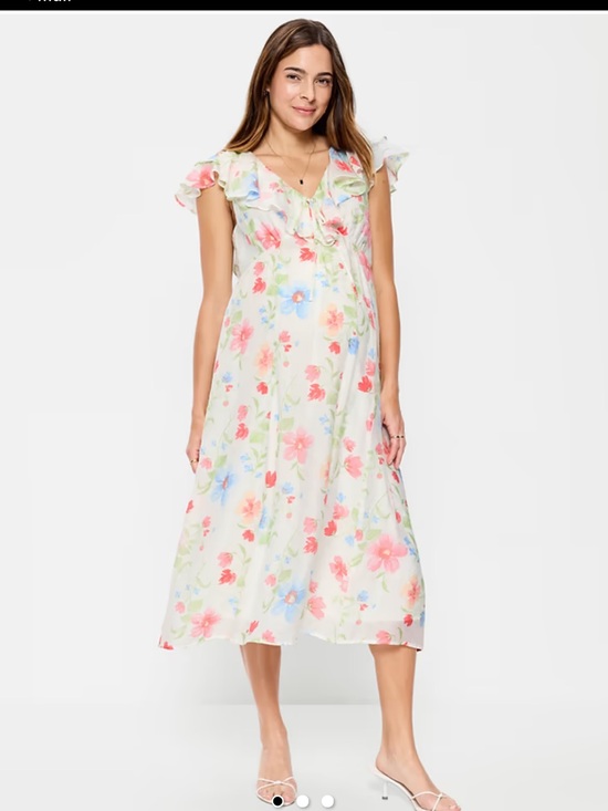 Old Navy Dresses & Skirts - Old Navy Floral Maternity Dress eith Pink & Blue Flowers